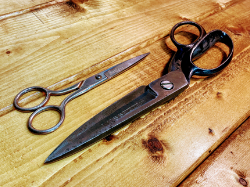 sharpened scissors